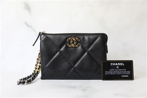 chanel wristlet pouch